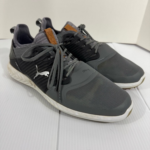 17. Puma Ignite PWR Adapt Golf Shoes Size 13 Gray Used - No Original Box - Picture 1 of 16